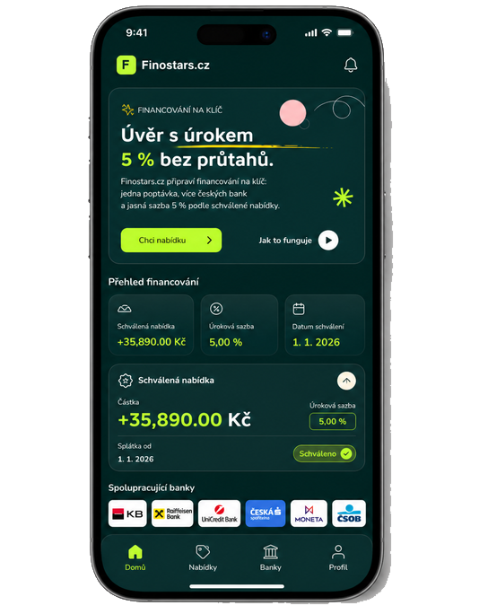 Finostars mobilní přehled